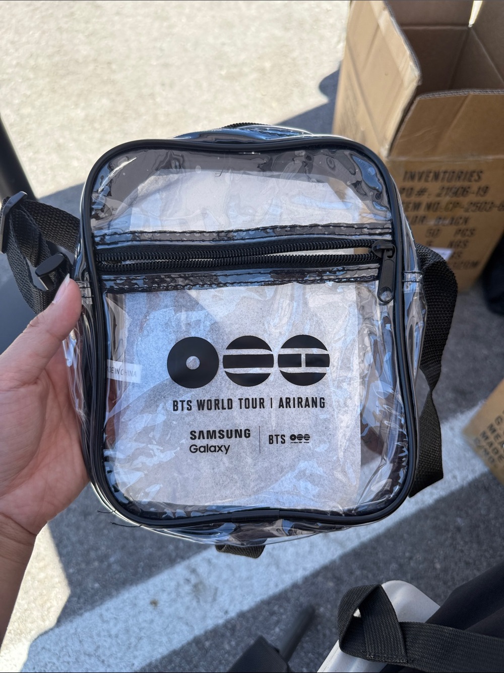 BTS World Tour Arirang Stadium Bag